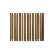 Komorebi lampskärm medium rectangular, mörkbetsad ek