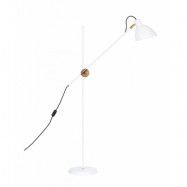 Konsthantverk - KH#1 Golvlampa White/Raw Brass
