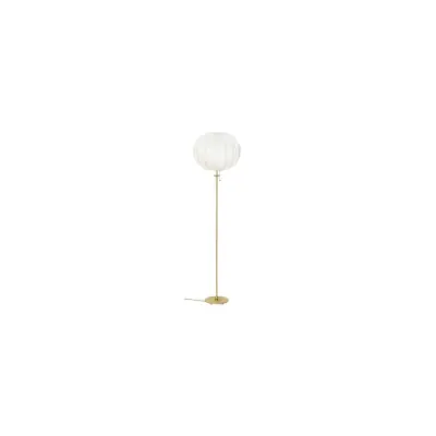 Konsthantverk Uno classic golvlampa, slipad mässing 155cm