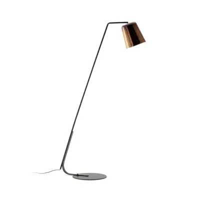 LAFORMA Anina golvlampa - mässing och svart metall