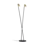 KAVE HOME Clemence golvlampa - guld och svart metall