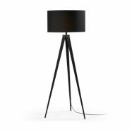 KAVE HOME Uzagi Golvlampa - Svart Metall / Tyg