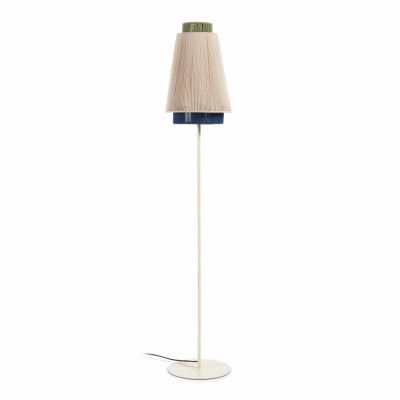 KAVE HOME Yuvia golvlampa - flerfärgad jute