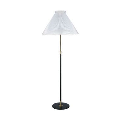Le Klint - 351 Golvlampa m/Papper Skärm Svarf/Mässing