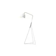 Lean golvlampa, vitstruktur/råmässing 130cm