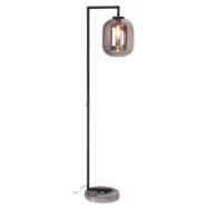 Leola golvlampa, svart/rökgrå 150cm
