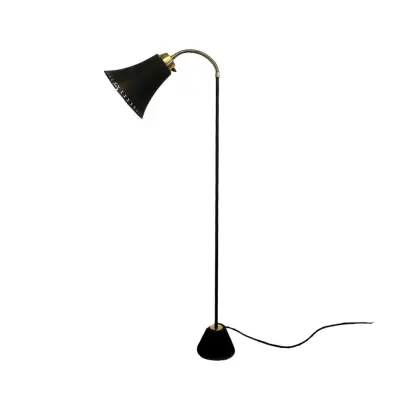 Liam golvlampa metall, svart