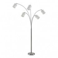 Lindby - Abiram Golvlampa Chrome/White