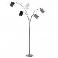 Lindby - Abiram Golvlampa Grey/Black/White