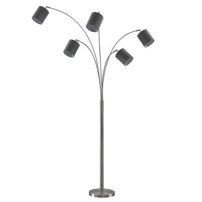 Lindby - Abiram Golvlampa Nickel/Dark Grey