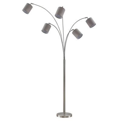 Lindby - Abiram Golvlampa Nickel/Taupe