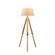 Lindby - Alessa Golvlampa White/Wood Lindby