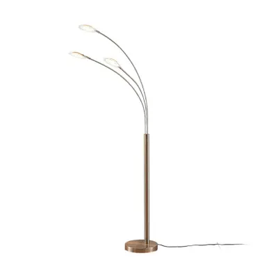 Lindby - Anea 3 Golvlampa Nickel/White