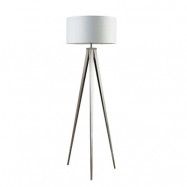 Lindby - Benik Golvlampa White/Nickel