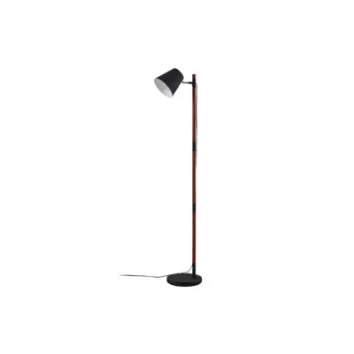 Lindby - Birte Golvlampa Black/Wood