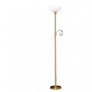 Lindby - Elaina Golvlampa Brass/White