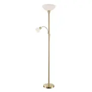 Lindby - Elaina Golvlampa Brass/White