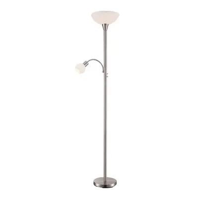 Lindby - Elaina Golvlampa Nickel/White