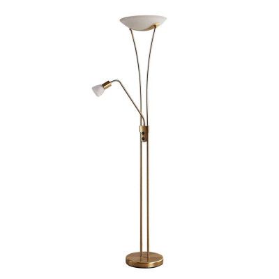 Lindby - Felicia Golvlampa Brass/White