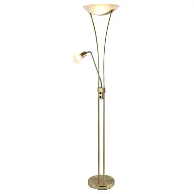 Lindby - Felicia Golvlampa Brass/White