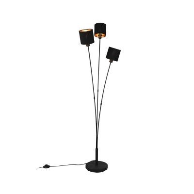 Lindby - Kyden 3 Golvlampa Black/Gold Lindby