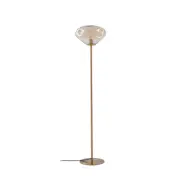 Lindby - Lelia golvlampa höjd 150 cm bärnsten glas metall
