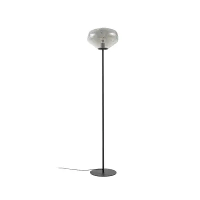 Lindby - Lelia golvlampa höjd 150 cm rökgrå glas metall