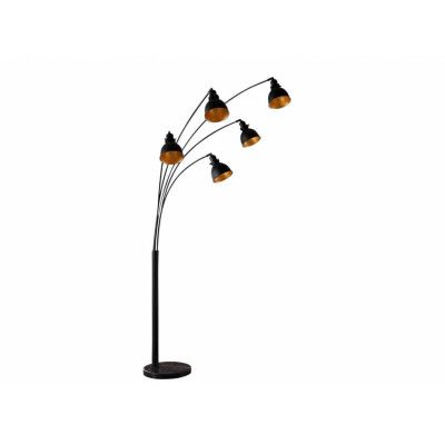 Lindby - Lira 5 Golvlampa Black/Gold