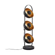 Lindby - Muriel 3 Golvlampa Black/Gold