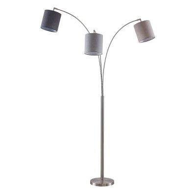 Lindby - Nanika Golvlampa Nickel/Grey/Taupe