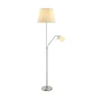 Lindby - Nantwin Golvlampa White/Nickel