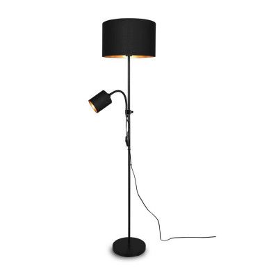 Lindby - Olikana 2 Golvlampa H160 Black/Gold Lindby