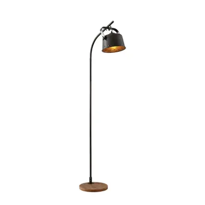 Lindby - Rubinjo Golvlampa Wood/Black