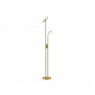 Lindby - Seppa LED-golvlampa Round Matt Brass