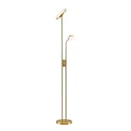 Lindby - Seppa LED-golvlampa Round Matt Brass