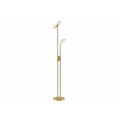 Lindby - Seppa LED-golvlampa Round Matt Brass