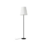 Lindby - Virelle golvlampa, svart/vit, 170 cm, textil