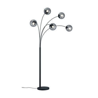 Lindby - Wynoa 5 Golvlampa Anthracite/Smoke