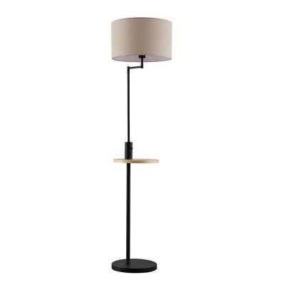 Lindby - Zinia Golvlampa Black/Grey/Wood