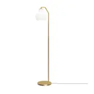 Louis Poulsen - Golvlampa VL Ring Crown vit/mässing E14