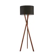 Lucande - Auriane Golvlampa Black/Walnut