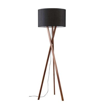 Lucande - Auriane Golvlampa Black/Walnut
