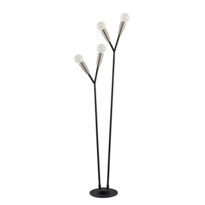 Lucande - Carlea 4 Golvlampa Black/Nickel