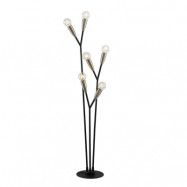 Lucande - Carlea 6 Golvlampa Black/Nickel