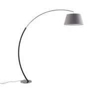 Lucande - Evelyna Golvlampa Grey/Chrome/Black