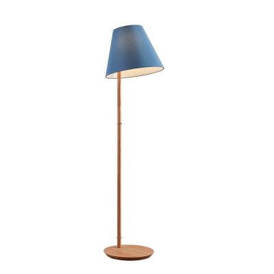 Lucande - Jinda Golvlampa Blue/Wood