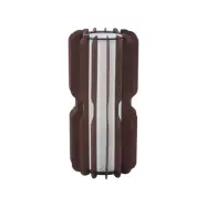 Lucande - Juneta golvlampa, brun, 75 cm, trä/textil