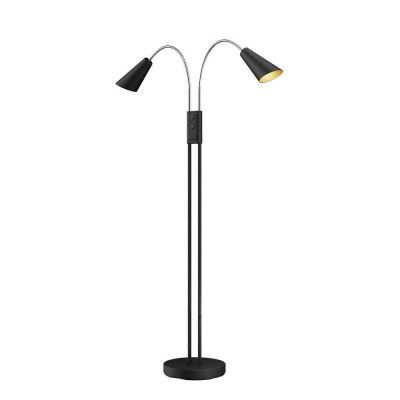 Lucande - Medira Golvlampa Black/Gold