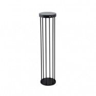 Lucande - Nilea Round Solcell Lampa W/Sensor Svart