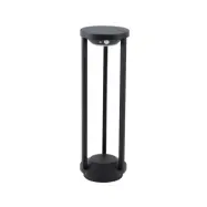 Lucande - Nilea Round Solcell Lampa W/Sensor Svart